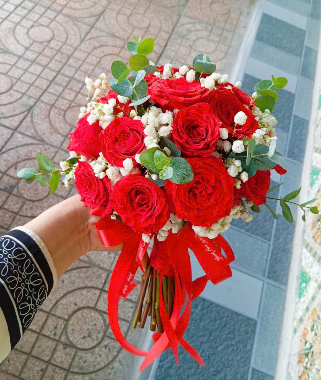 Bó Hoa Cưới Tone Mix Hiện Đại