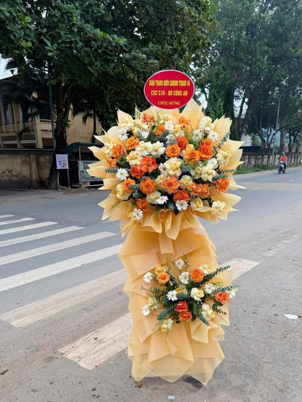 Kệ Hoa Khai Trương Tone Hồng Pastel